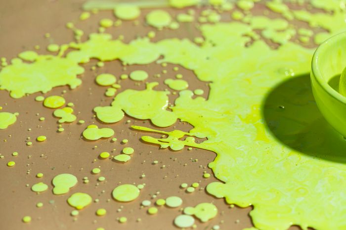 Floor Coating with Toxic Paint